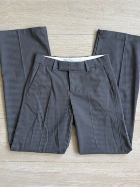 Bershka Grey Pinstripe Trousers